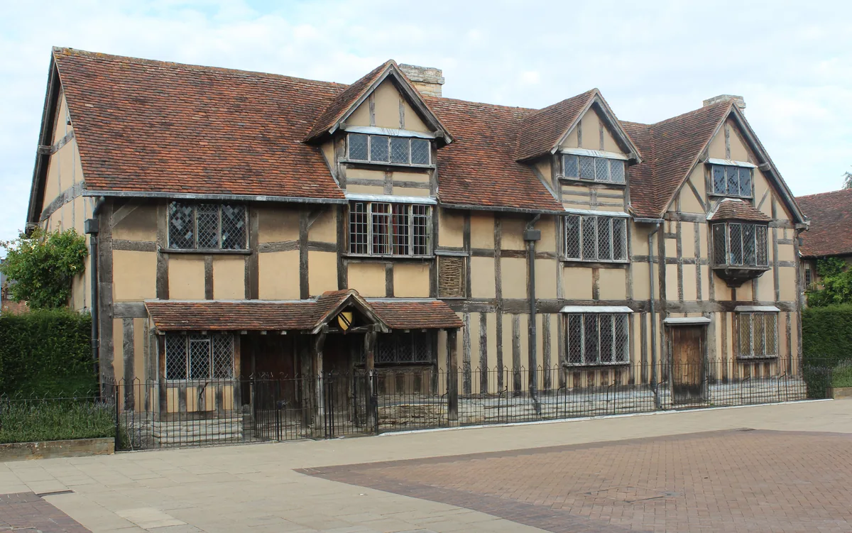 Shakespeare’s half-timbered birthplace on Henley Street in Stratford-upon-Avon