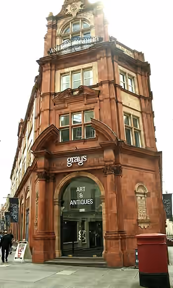 The Grays Antiques building on Davies Street