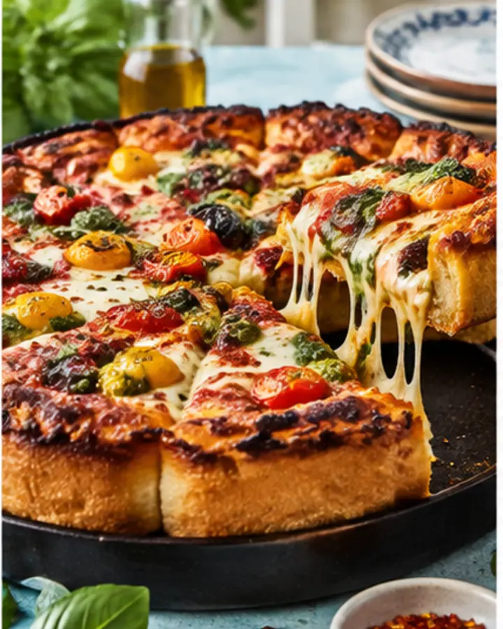 Detroit-style pizza representing Crave Pizza’s menu