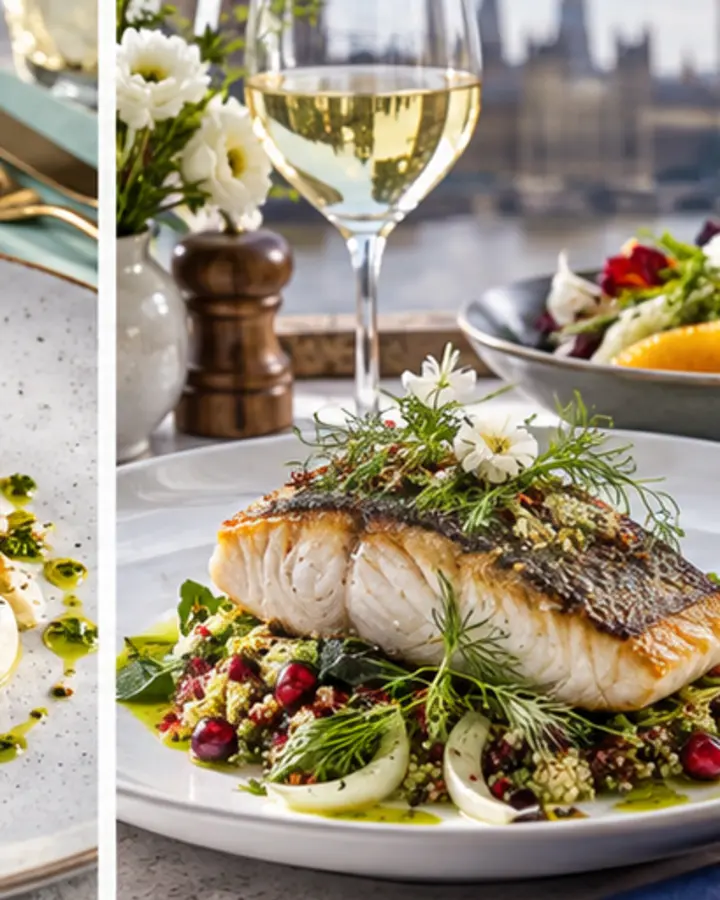An elegant fine-dining plate representing Tony Page Marylebone’s menu style