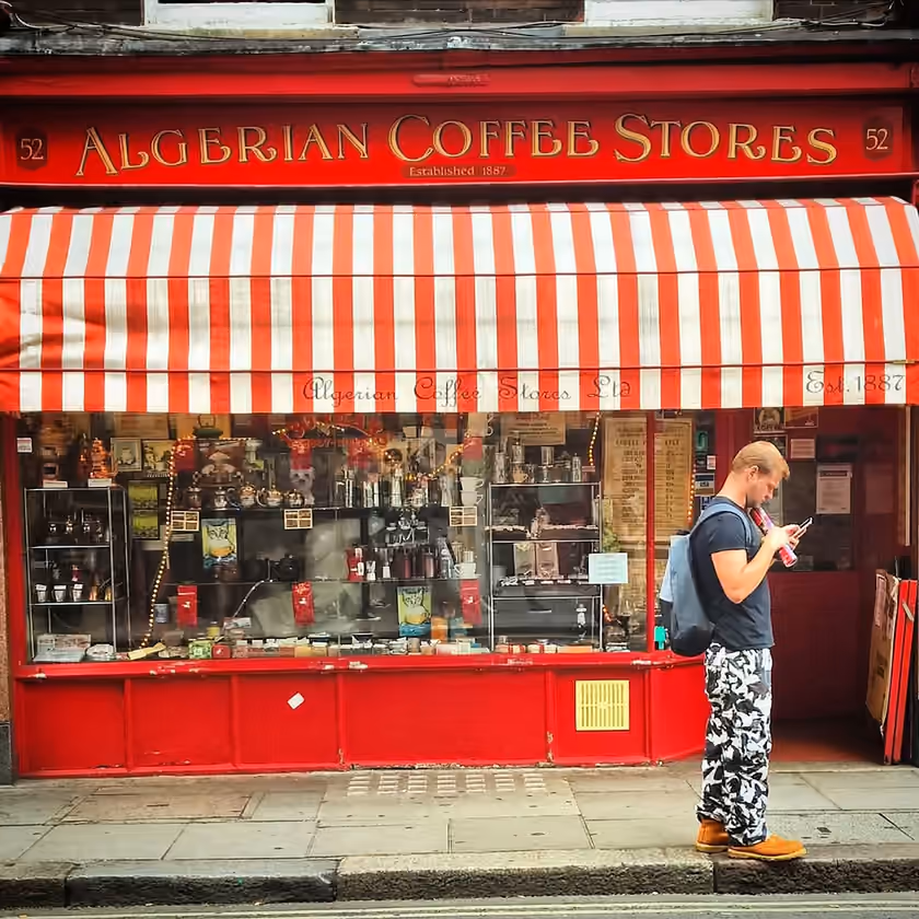 Algerian Coffee Stores on Old Compton Street