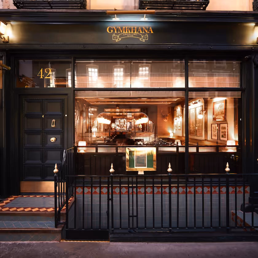 Gymkhana’s Albemarle Street frontage in Mayfair