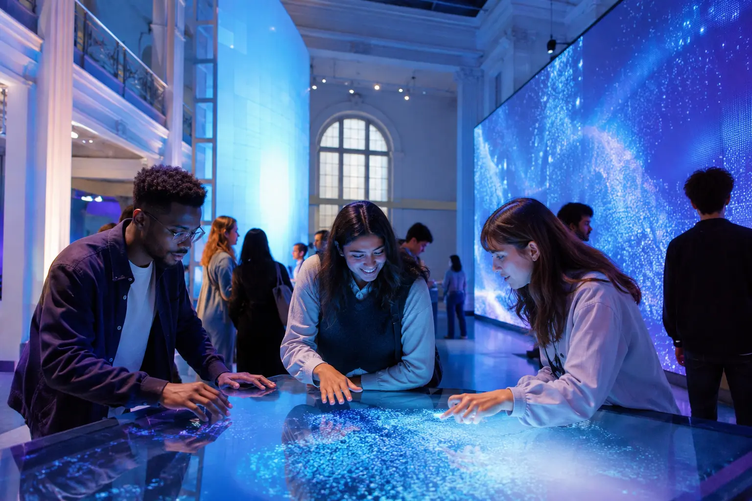 A colourful London creative technology installation