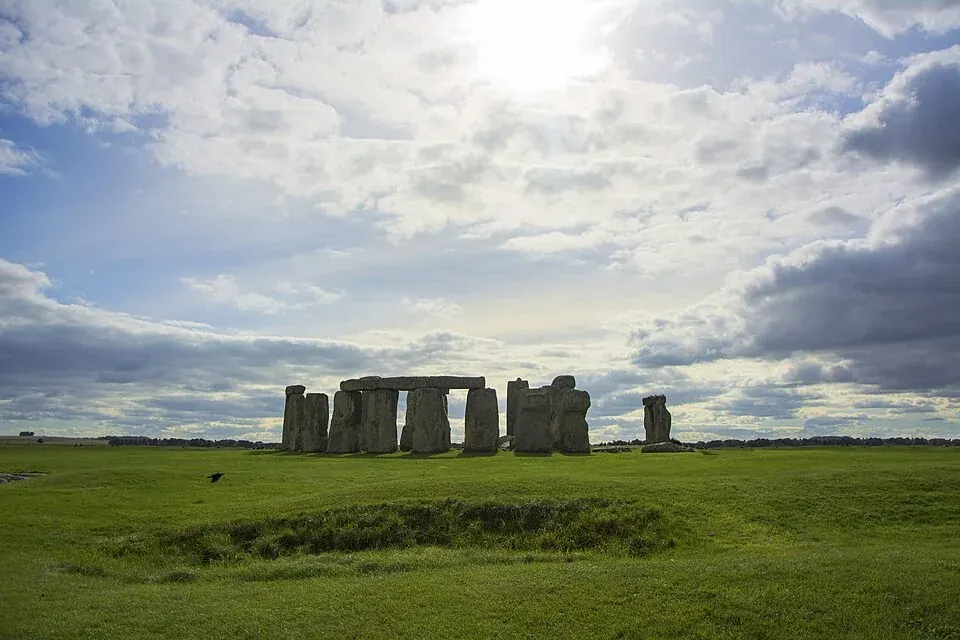 Stonehenge standing stones on Salisbury Plain