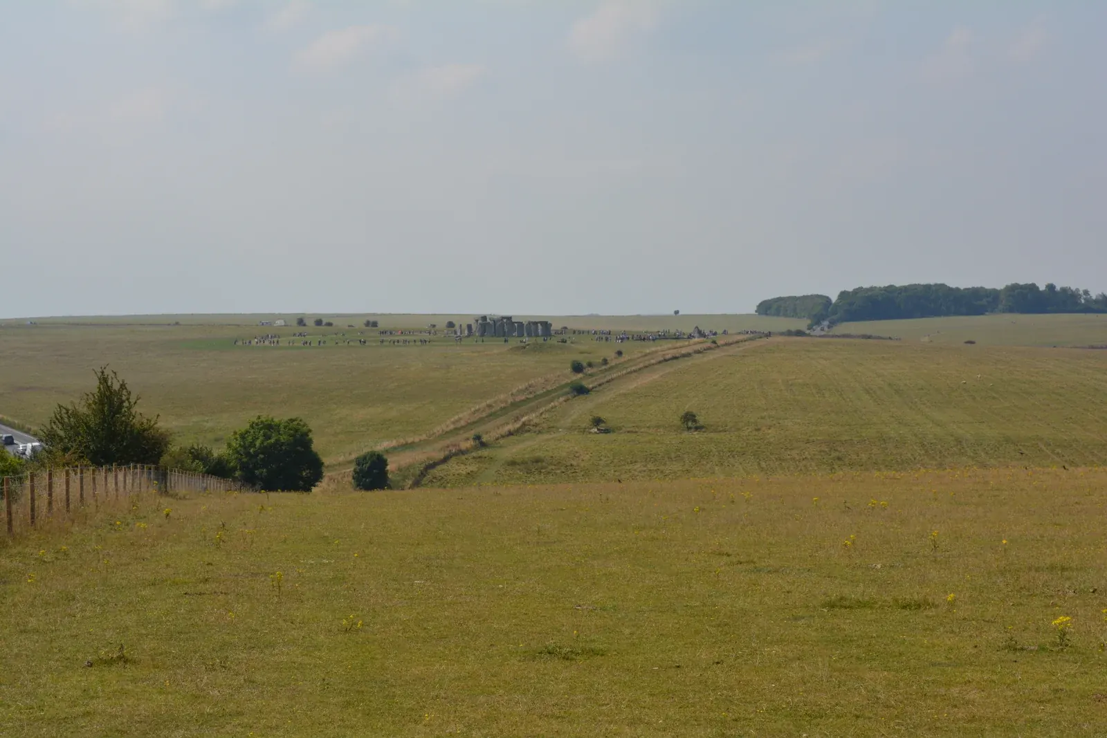Stonehenge on Salisbury Plain viewed from King Barrow Ridge