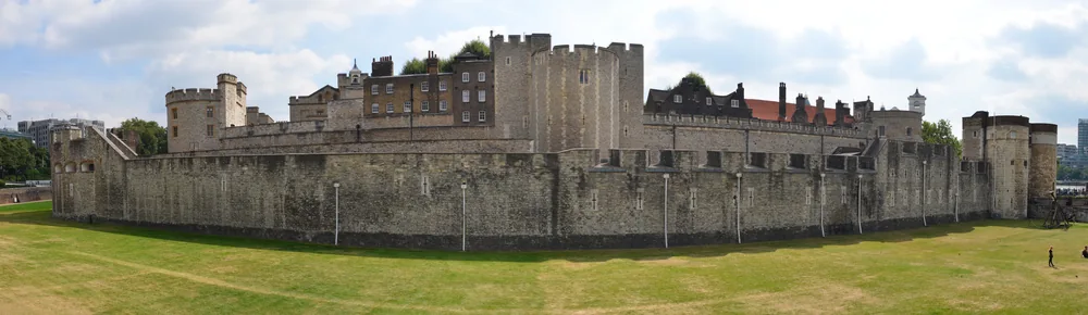 Panoramic view of the Tower of London fortress