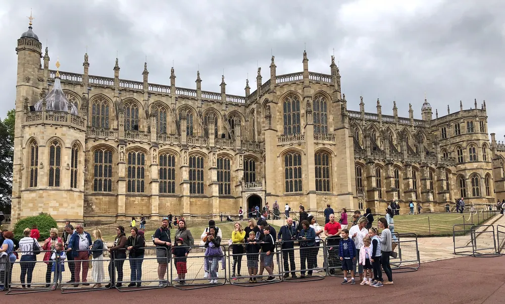 Windsor Castle courtyard beside St George’s Chapel