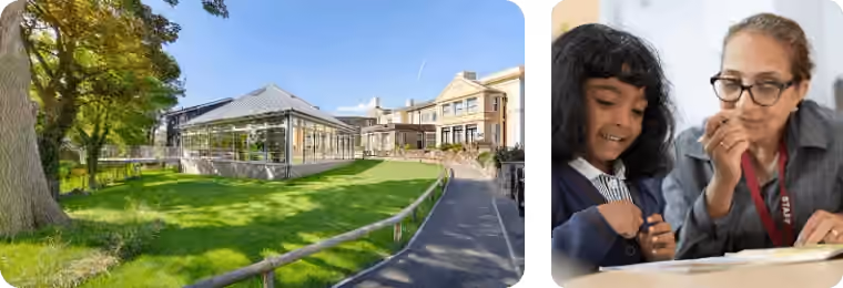 Buildings and gardens at St Aubyn’s School